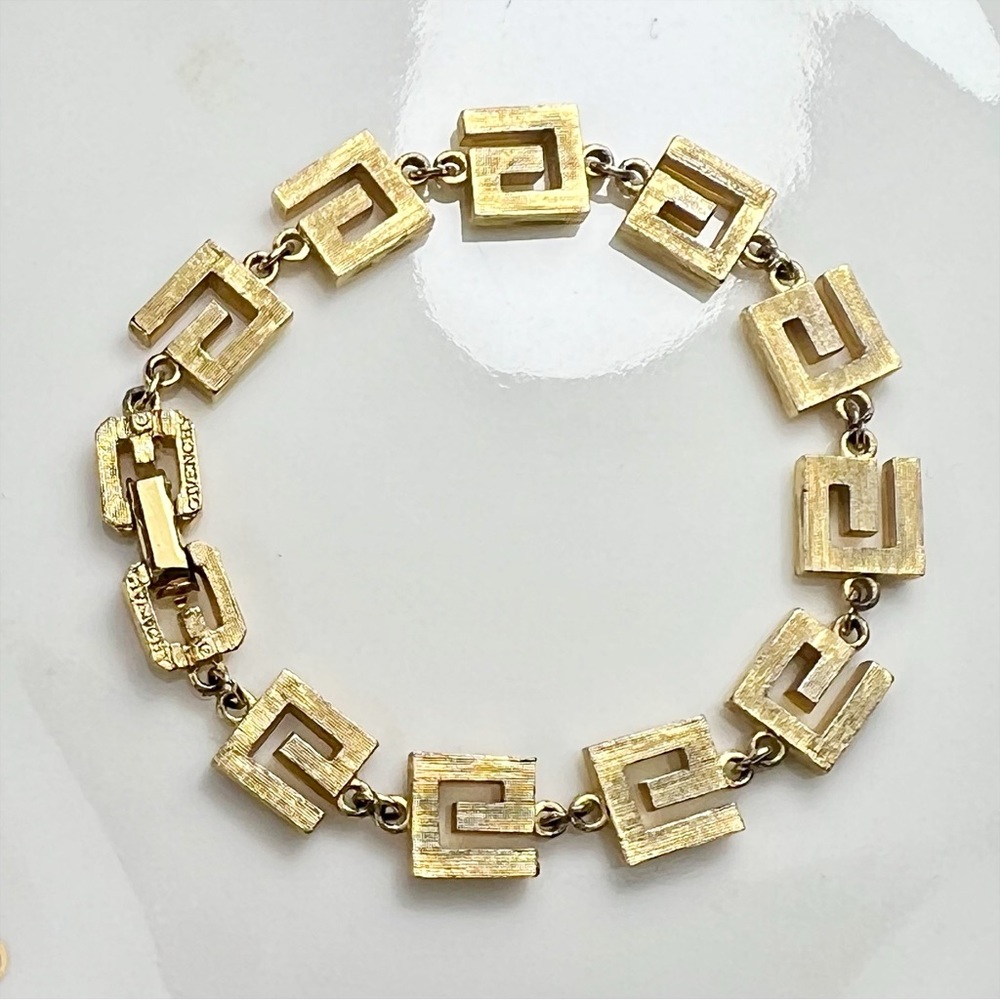 Givenchy Crystal & Gold Plated Logo Bracelet - Picture 4 of 6